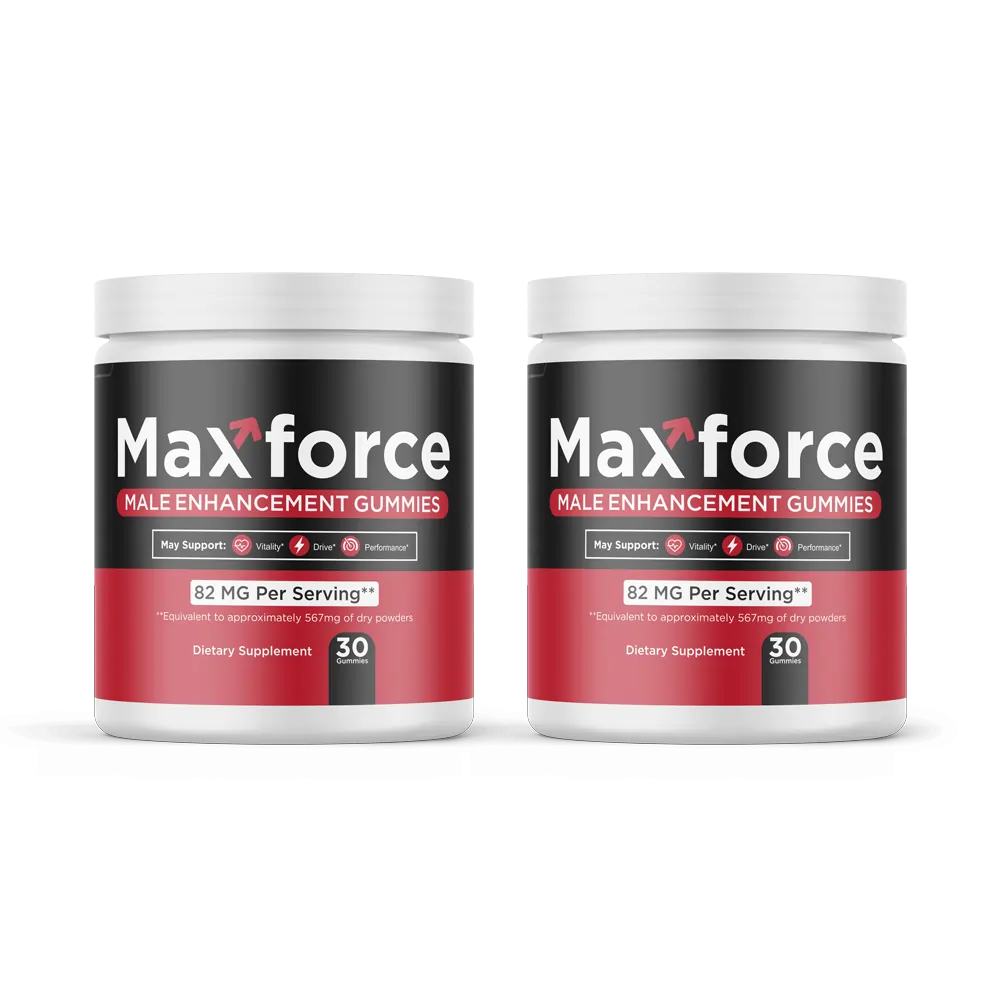 Two bottles of Max Force supplement